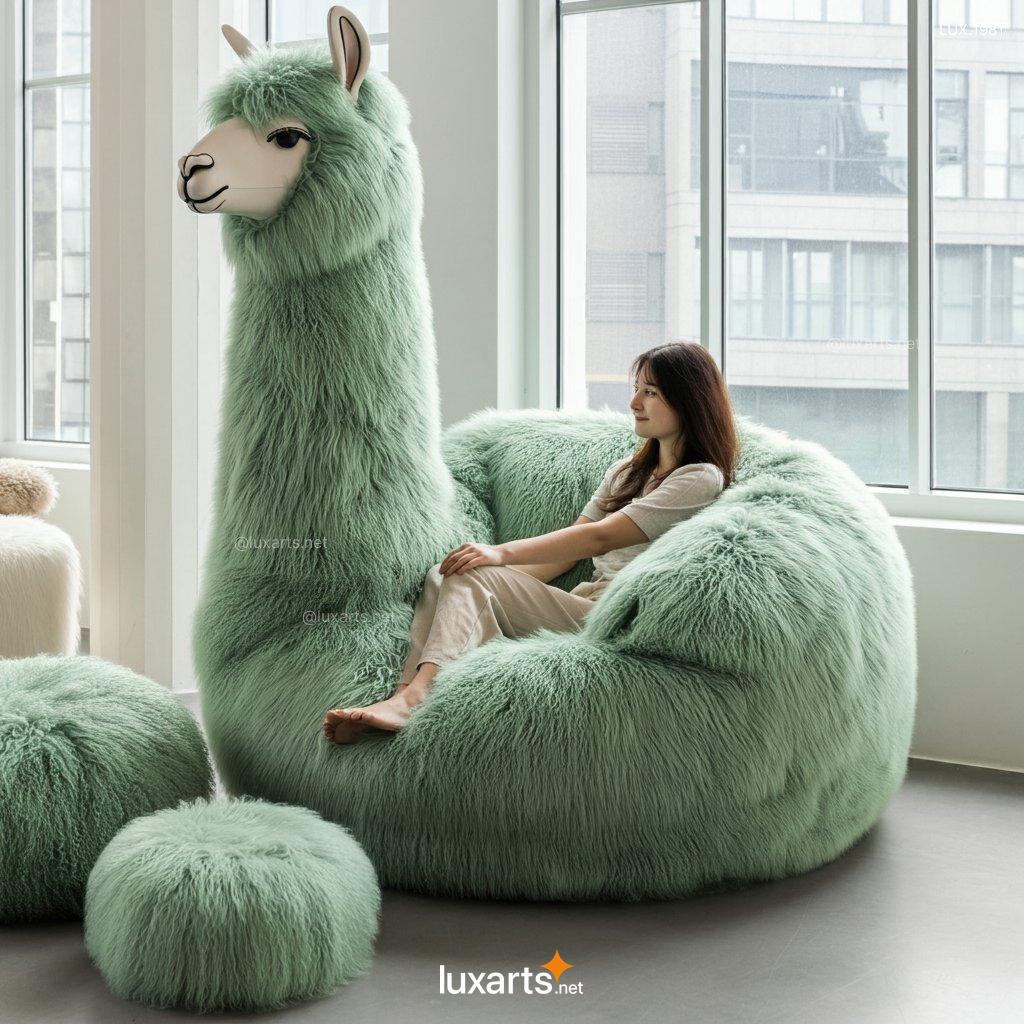 LUX.1981 Giant Llama Lounger: Plush, Oversized Lounging for Adults & Kids - Unique Design giant llama lounger 8