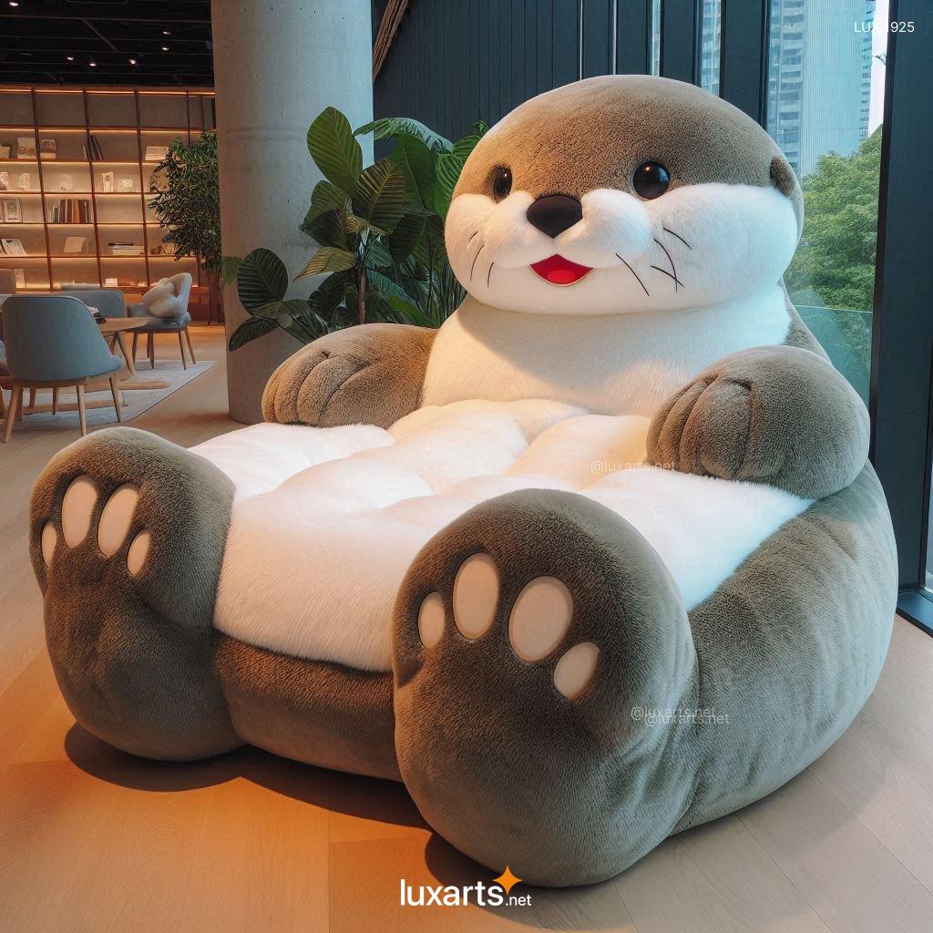 Giant Otter Lounger: Plush, Oversized Lounger for Ultimate Relaxation giant otter lounger 6