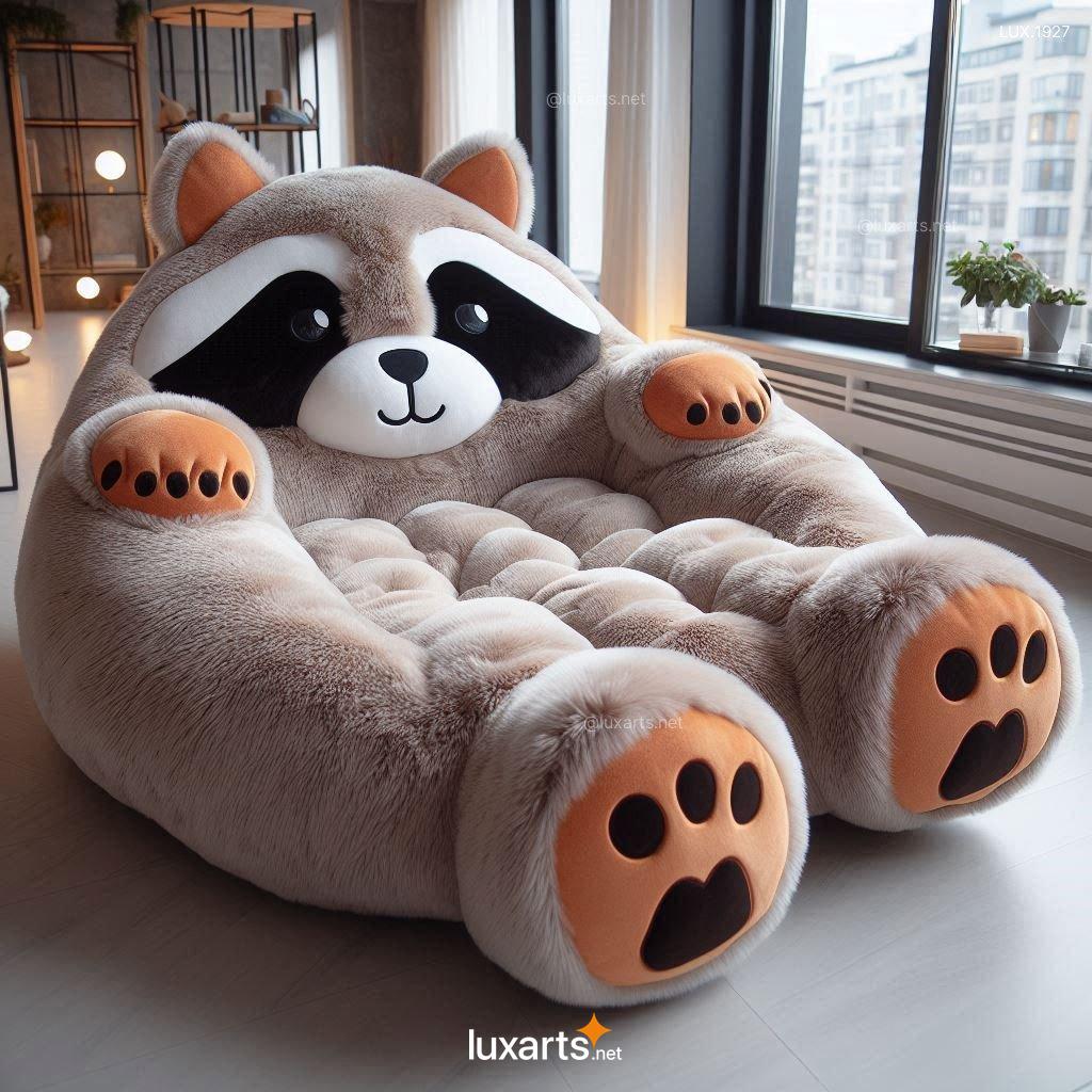 LUX.1927 Unique Giant Raccoon Lounger | Fun and Comfortable Design for Relaxation giant raccoon lounger 2