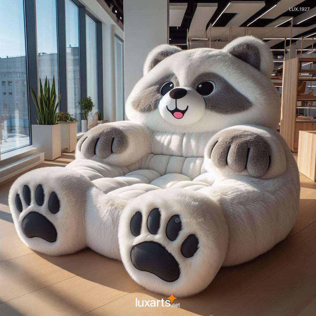 LUX.1927 Unique Giant Raccoon Lounger | Fun and Comfortable Design for Relaxation giant raccoon lounger 8