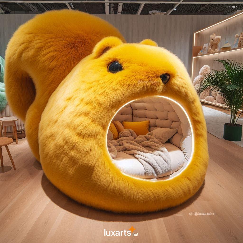 Giant Squirrel Lounger Pods | Whimsical Comfort with a Playful Design giant squirrel lounger pods 11