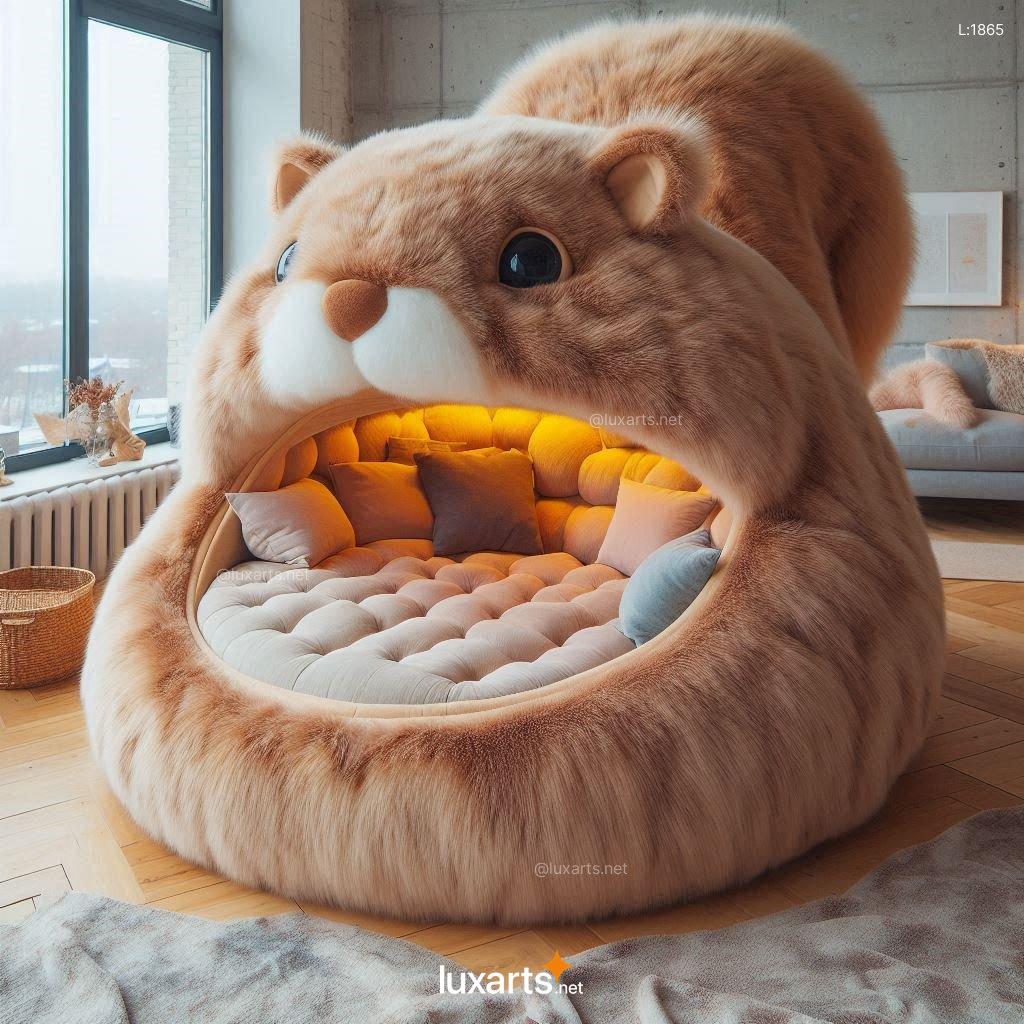 Giant Squirrel Lounger Pods | Whimsical Comfort with a Playful Design giant squirrel lounger pods 15