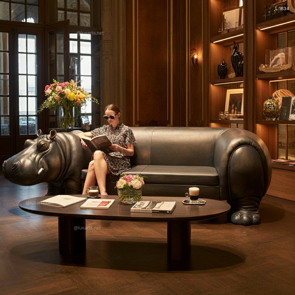 Hippo Sofa | A Fun, Whimsical Design for Creative Living Spaces - LuxArts