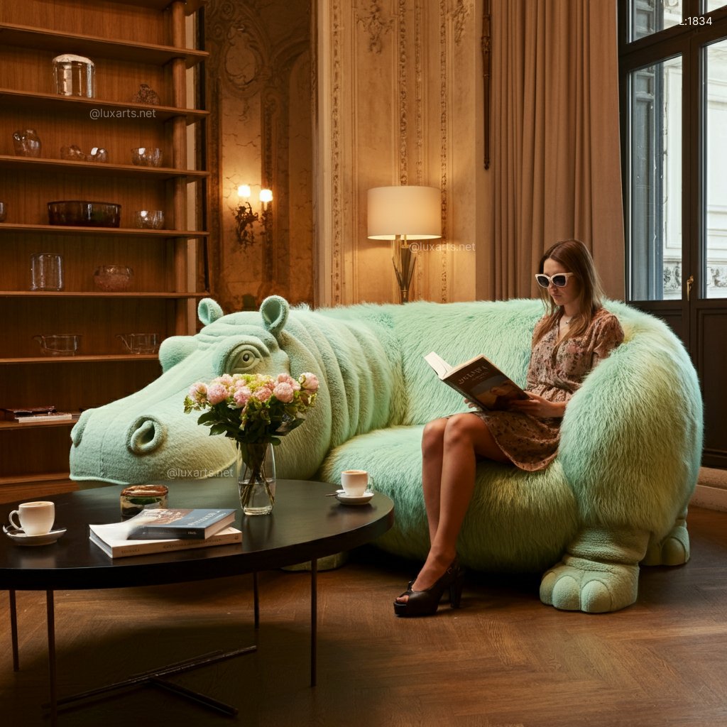 Hippo Sofa | A Fun, Whimsical Design for Creative Living Spaces hippo sofa 8