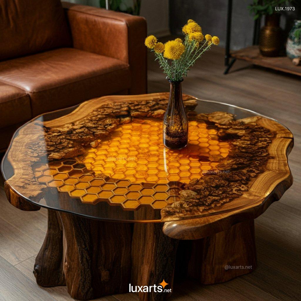 Honeycomb Coffee Table: Unique Handmade Design for Modern Living Rooms honeycomb coffee table 1