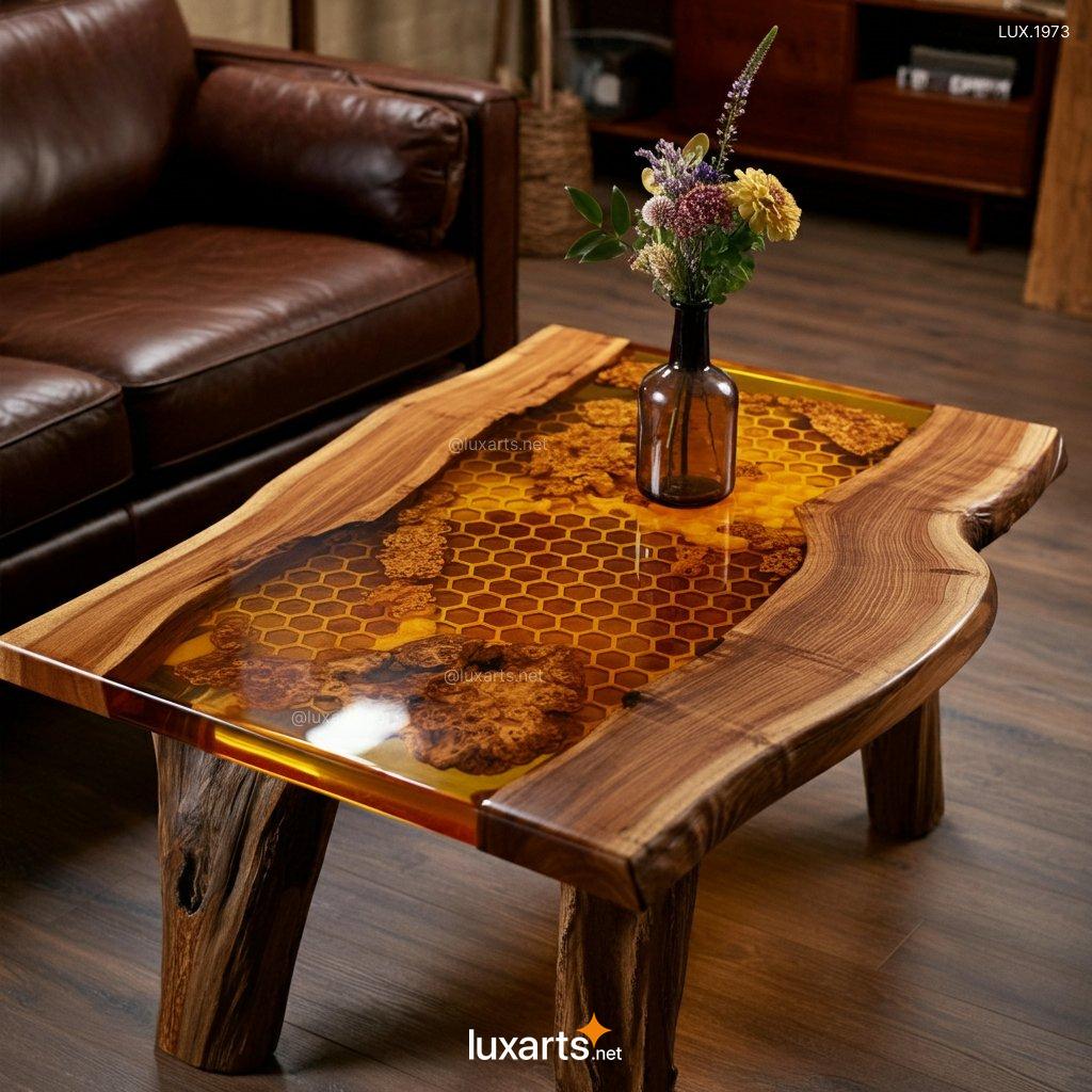 Honeycomb Coffee Table: Unique Handmade Design for Modern Living Rooms honeycomb coffee table 6