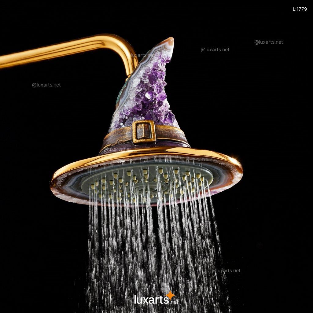 Witch Hat Shower Head: Mystical Mineral Crystal Design mineral crystal witch hat shower 10