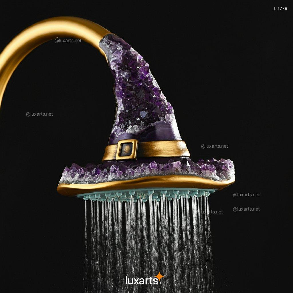 Witch Hat Shower Head: Mystical Mineral Crystal Design mineral crystal witch hat shower 11