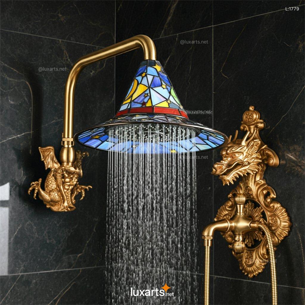 Witch Hat Shower Head: Mystical Mineral Crystal Design mineral crystal witch hat shower 6