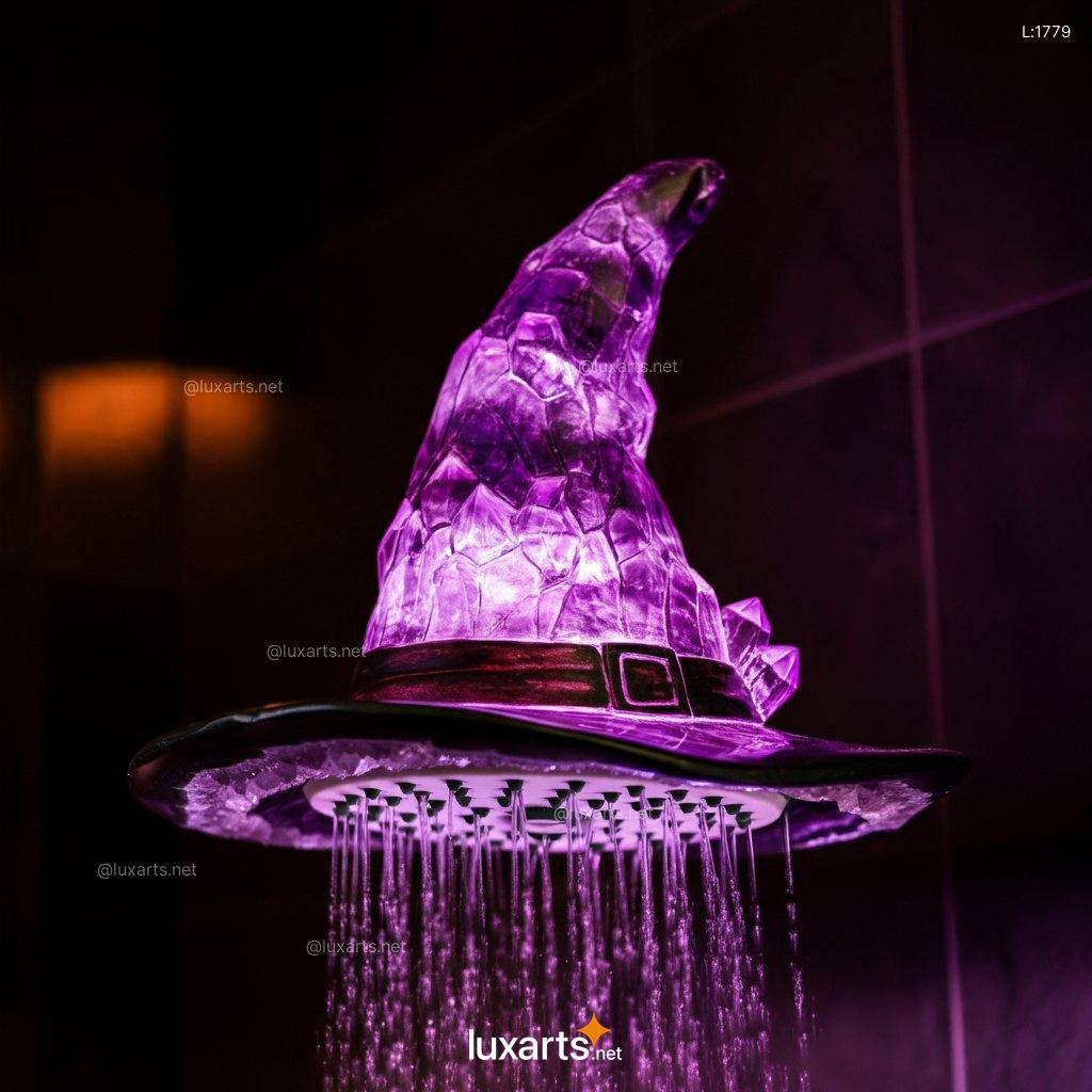 Witch Hat Shower Head: Mystical Mineral Crystal Design mineral crystal witch hat shower 7