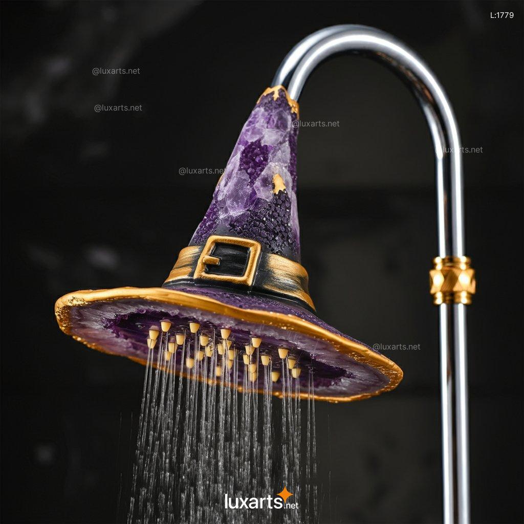 Witch Hat Shower Head: Mystical Mineral Crystal Design mineral crystal witch hat shower 9