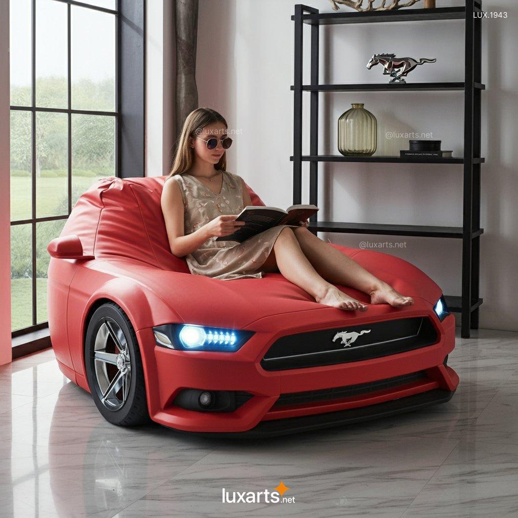 LUX.1943 Mustang Inspired Bean Bag Chair: Experience the Thrill of Driving, In Your Living Room mustang inspired bean bag chair 3