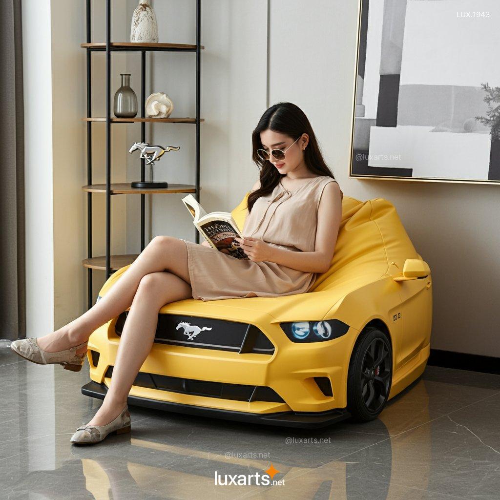 LUX.1943 Mustang Inspired Bean Bag Chair: Experience the Thrill of Driving, In Your Living Room mustang inspired bean bag chair 6