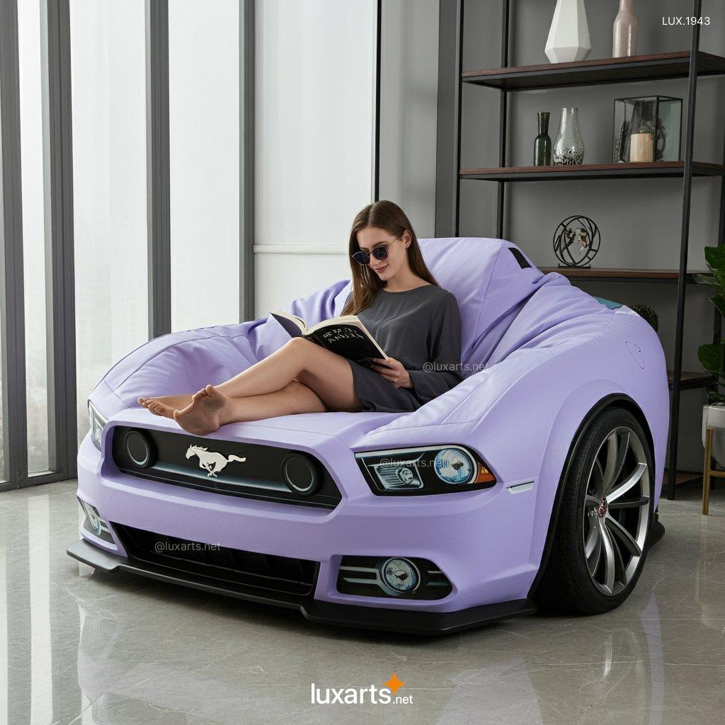 LUX.1943 Mustang Inspired Bean Bag Chair: Experience the Thrill of Driving, In Your Living Room mustang inspired bean bag chair 7