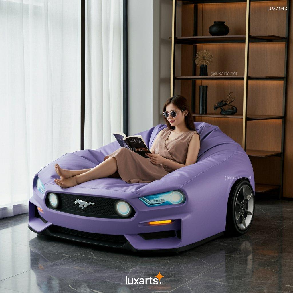 LUX.1943 Mustang Inspired Bean Bag Chair: Experience the Thrill of Driving, In Your Living Room mustang inspired bean bag chair 8