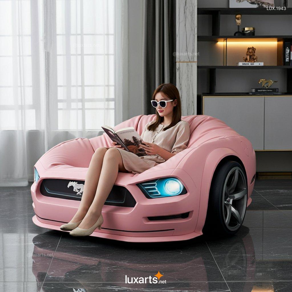 LUX.1943 Mustang Inspired Bean Bag Chair: Experience the Thrill of Driving, In Your Living Room mustang inspired bean bag chair 9