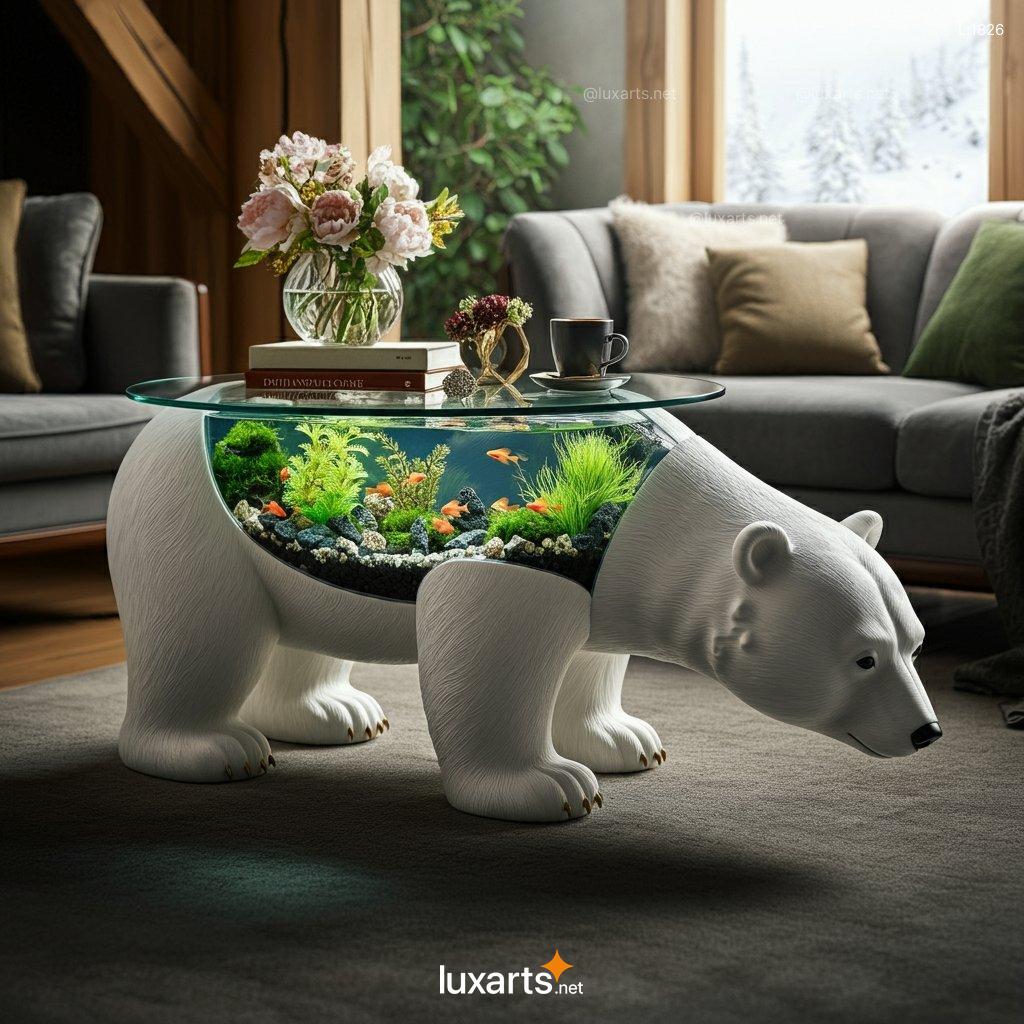 Polar Bear Aquarium Coffee Tables | A Cool, Arctic-Inspired Centerpiece polar bear aquarium coffee tables 1