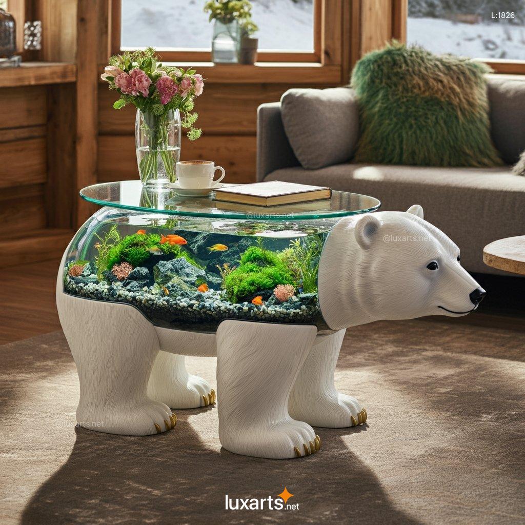 Polar Bear Aquarium Coffee Tables | A Cool, Arctic-Inspired Centerpiece polar bear aquarium coffee tables 2