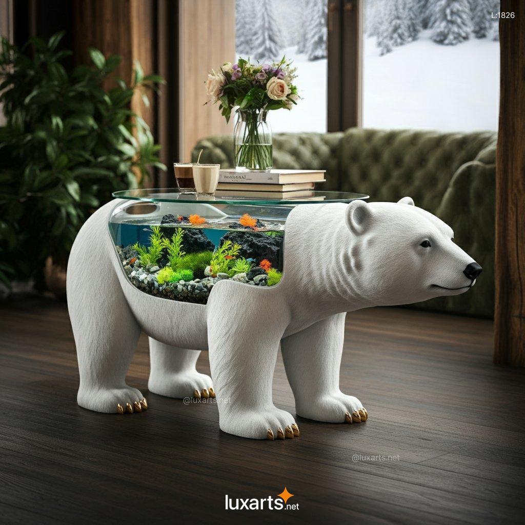 Polar Bear Aquarium Coffee Tables | A Cool, Arctic-Inspired Centerpiece polar bear aquarium coffee tables 3