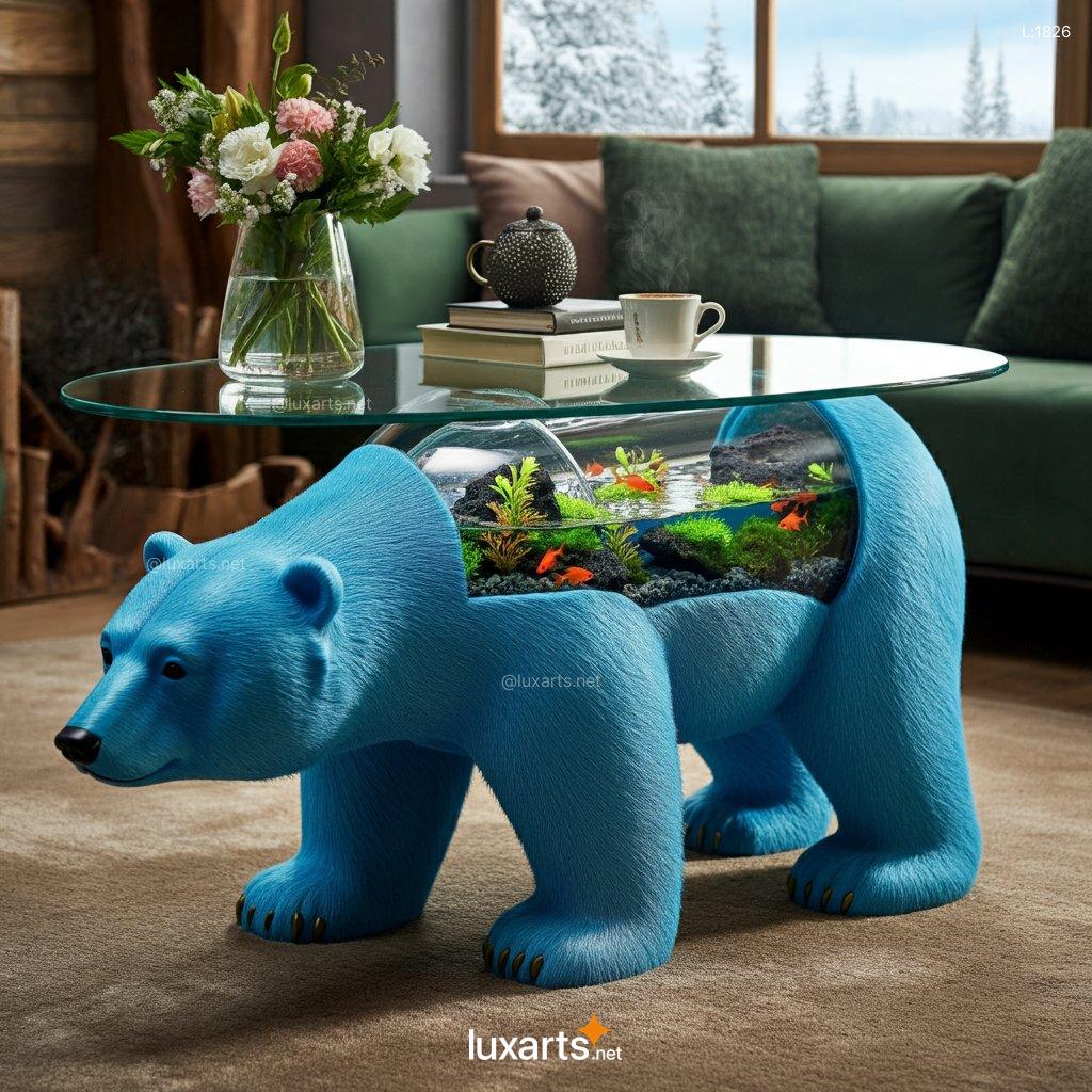 Polar Bear Aquarium Coffee Tables | A Cool, Arctic-Inspired Centerpiece polar bear aquarium coffee tables 9