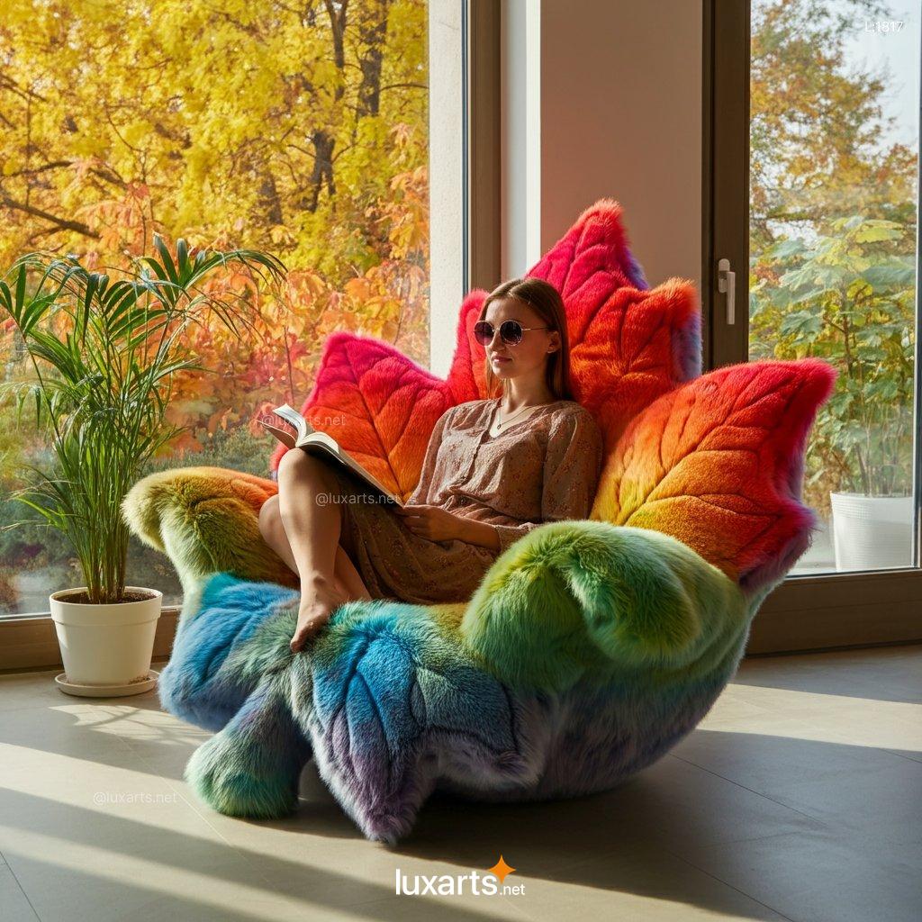 Rainbow Leaf Lounger: Innovative & Colorful Outdoor Seating rainbow leaf lounger 11