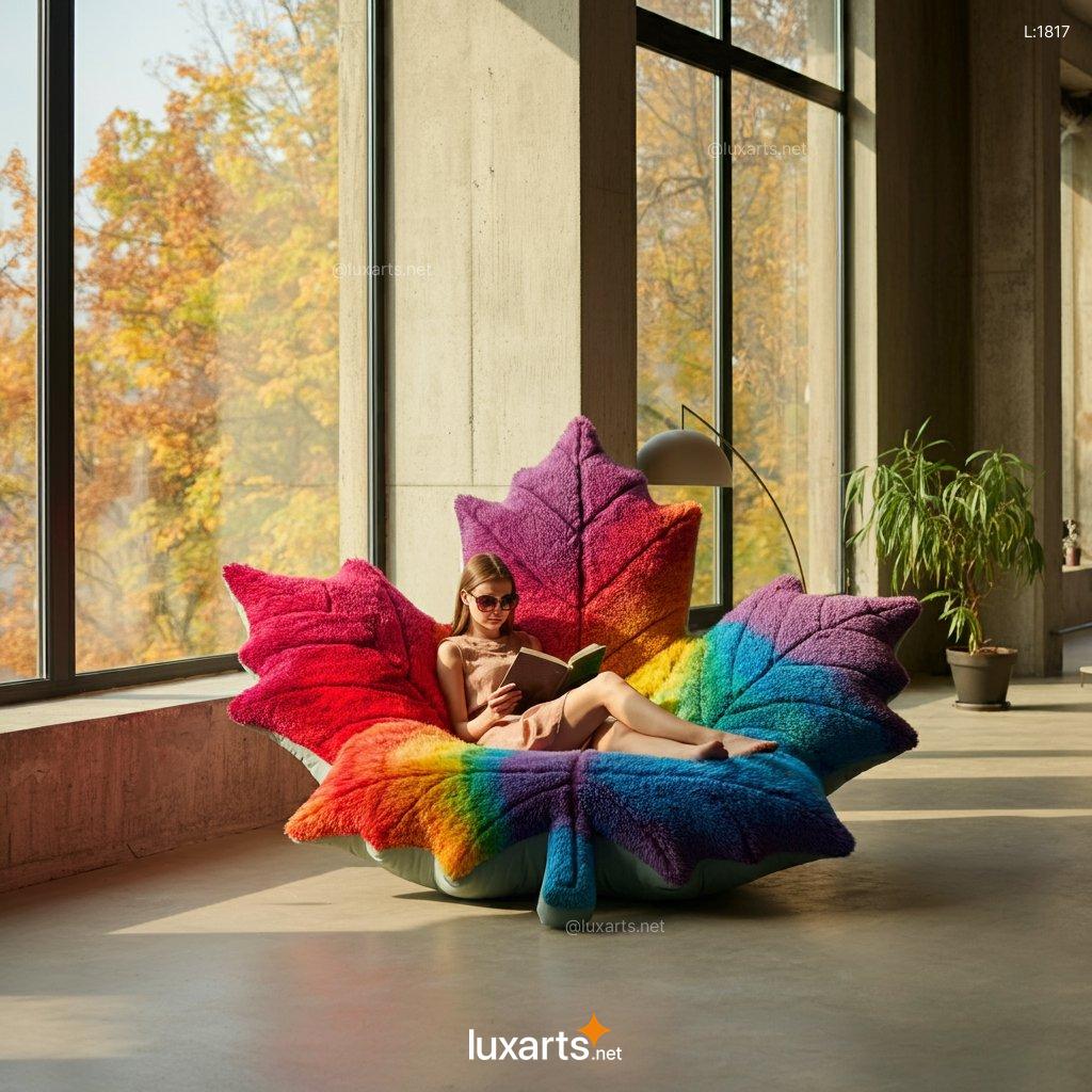 Rainbow Leaf Lounger: Innovative & Colorful Outdoor Seating rainbow leaf lounger 4