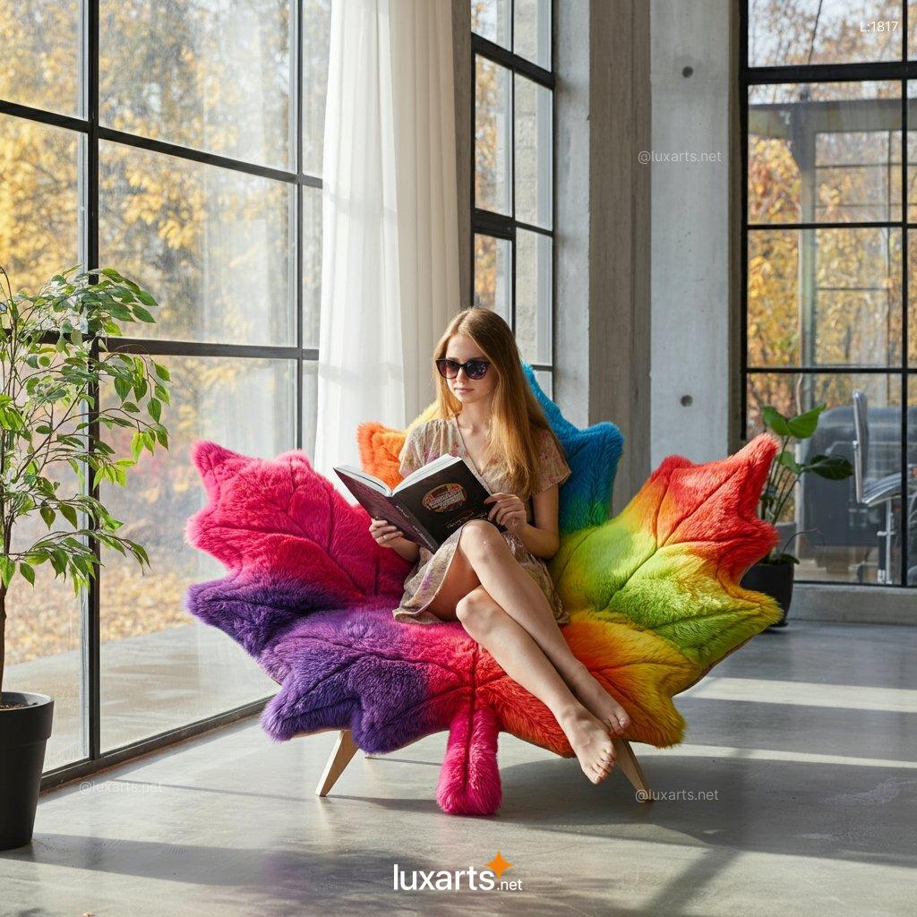 Rainbow Leaf Lounger: Innovative & Colorful Outdoor Seating rainbow leaf lounger 9