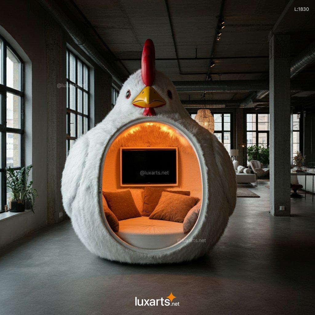 Creative Rooster Lounging Den | A Whimsical Haven for Ultimate Relaxation rooster lounging den 10