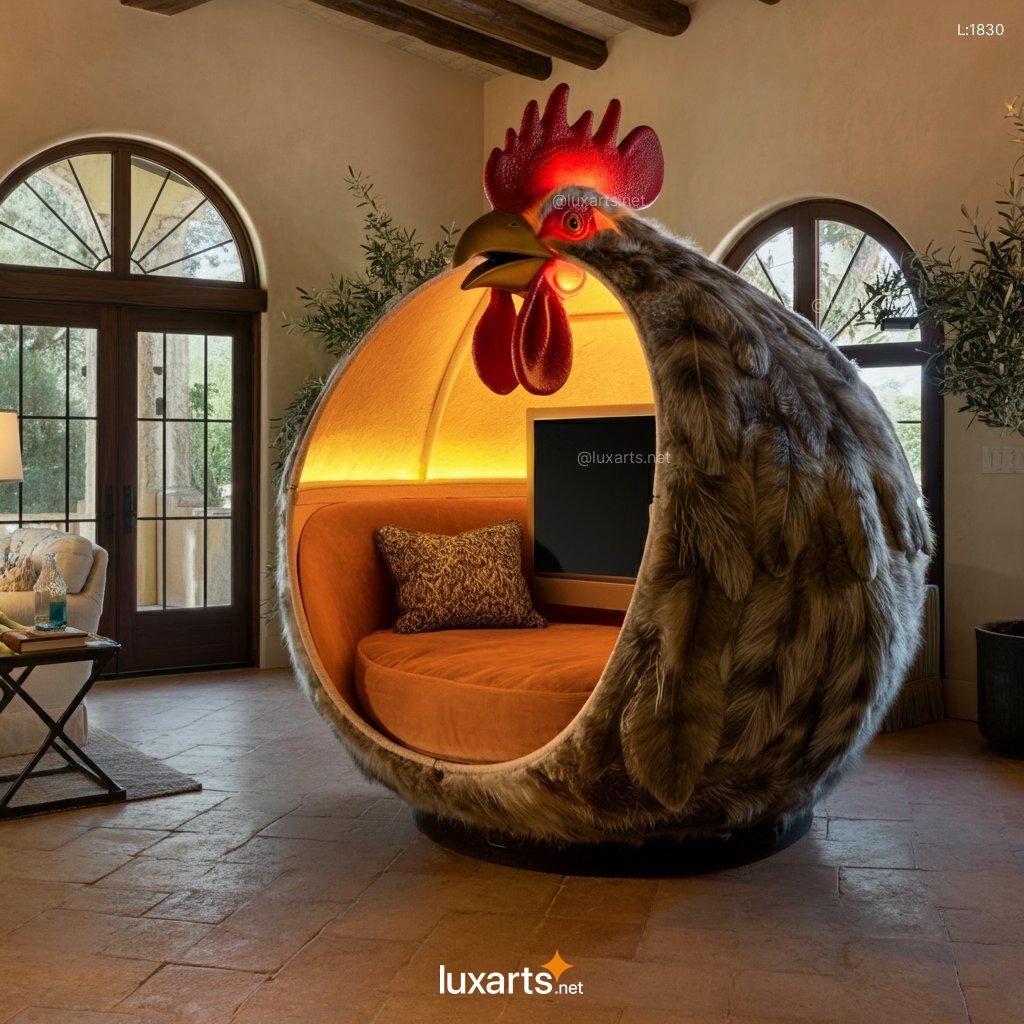 Creative Rooster Lounging Den | A Whimsical Haven for Ultimate Relaxation rooster lounging den 12