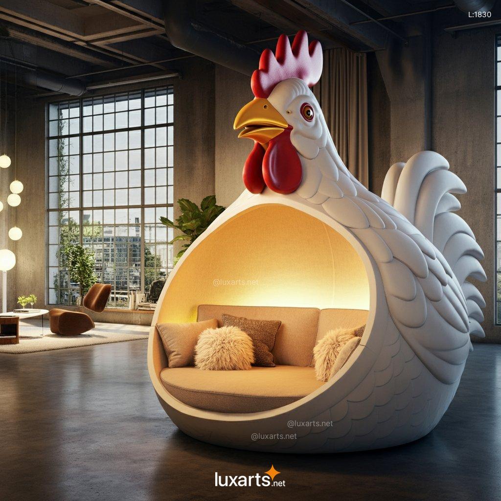 Creative Rooster Lounging Den | A Whimsical Haven for Ultimate Relaxation rooster lounging den 13