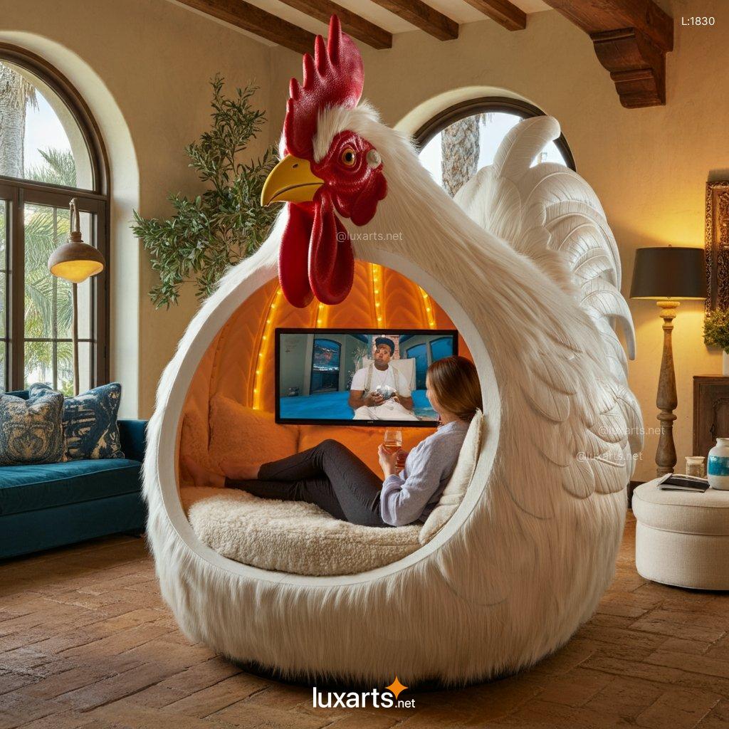 Creative Rooster Lounging Den | A Whimsical Haven for Ultimate Relaxation rooster lounging den 2