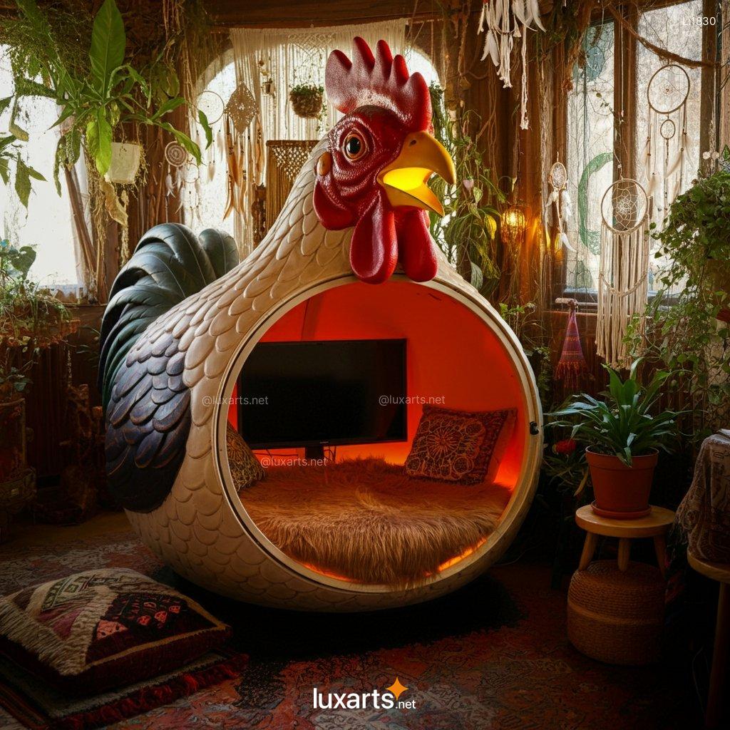 Creative Rooster Lounging Den | A Whimsical Haven for Ultimate Relaxation rooster lounging den 9