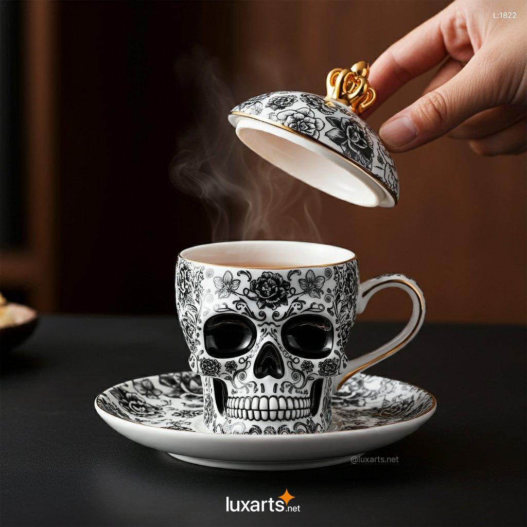 Skull Teacup: Unique, Creative & Spooky Teacups for the Bold skull teacup 4