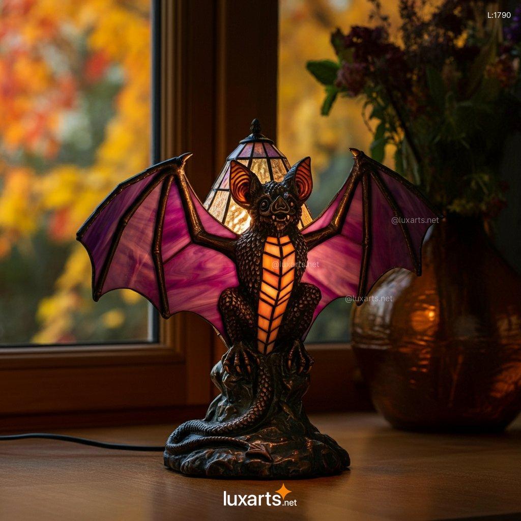 Stained Glass Bat Lamp: Unique, Handcrafted Bat Lamps for Your Home stained glass bat lamp 10