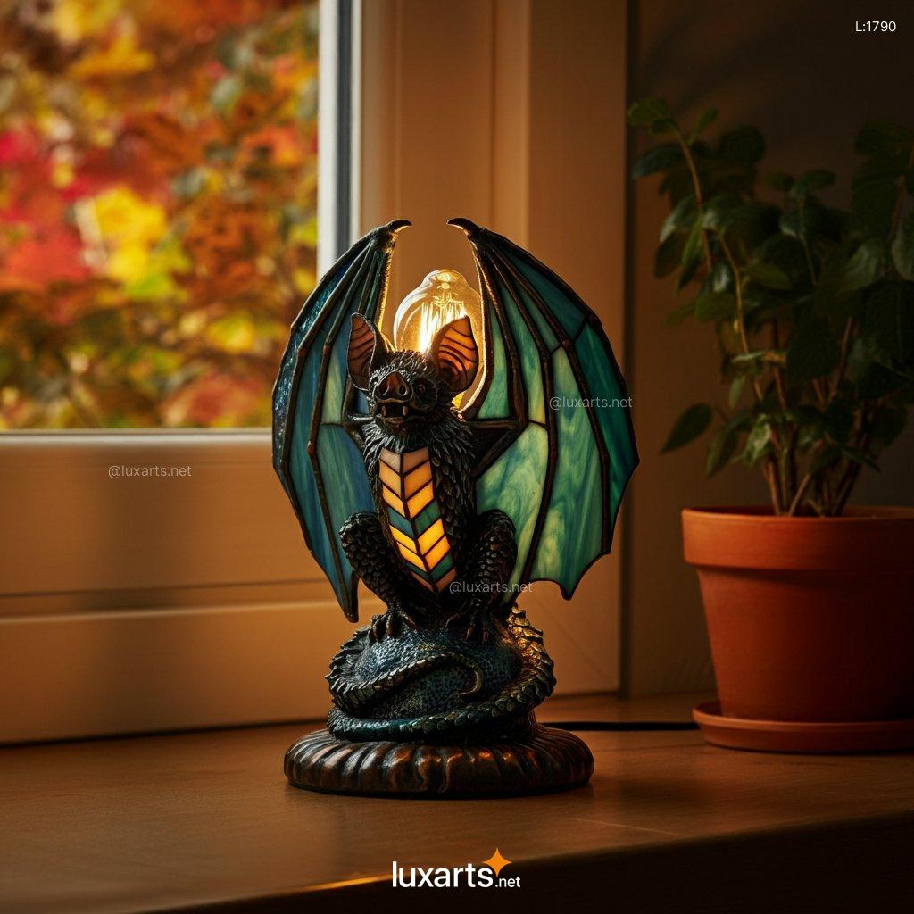 Stained Glass Bat Lamp: Unique, Handcrafted Bat Lamps for Your Home stained glass bat lamp 5