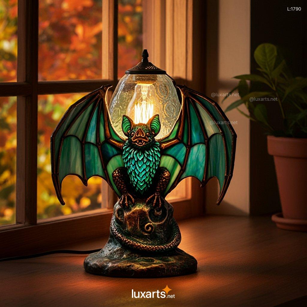 Stained Glass Bat Lamp: Unique, Handcrafted Bat Lamps for Your Home stained glass bat lamp 8