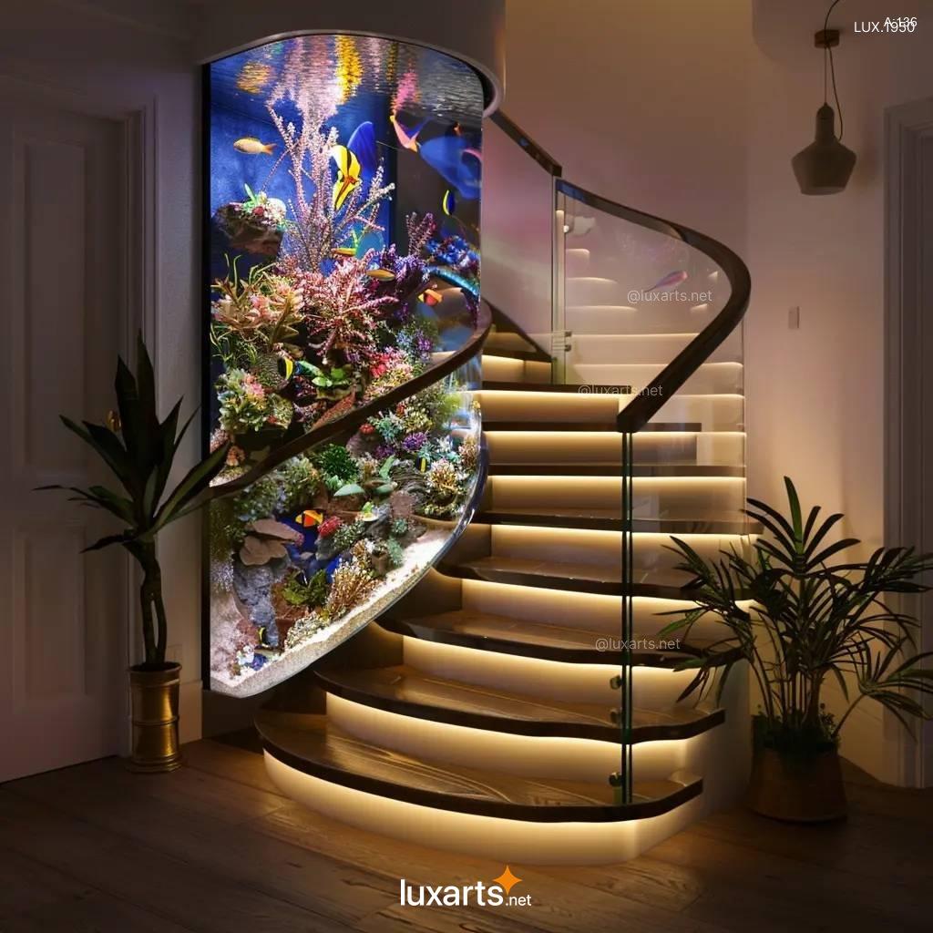 Creative Staircases with Aquariums: Stunning Design Ideas staircases with aquariums 1