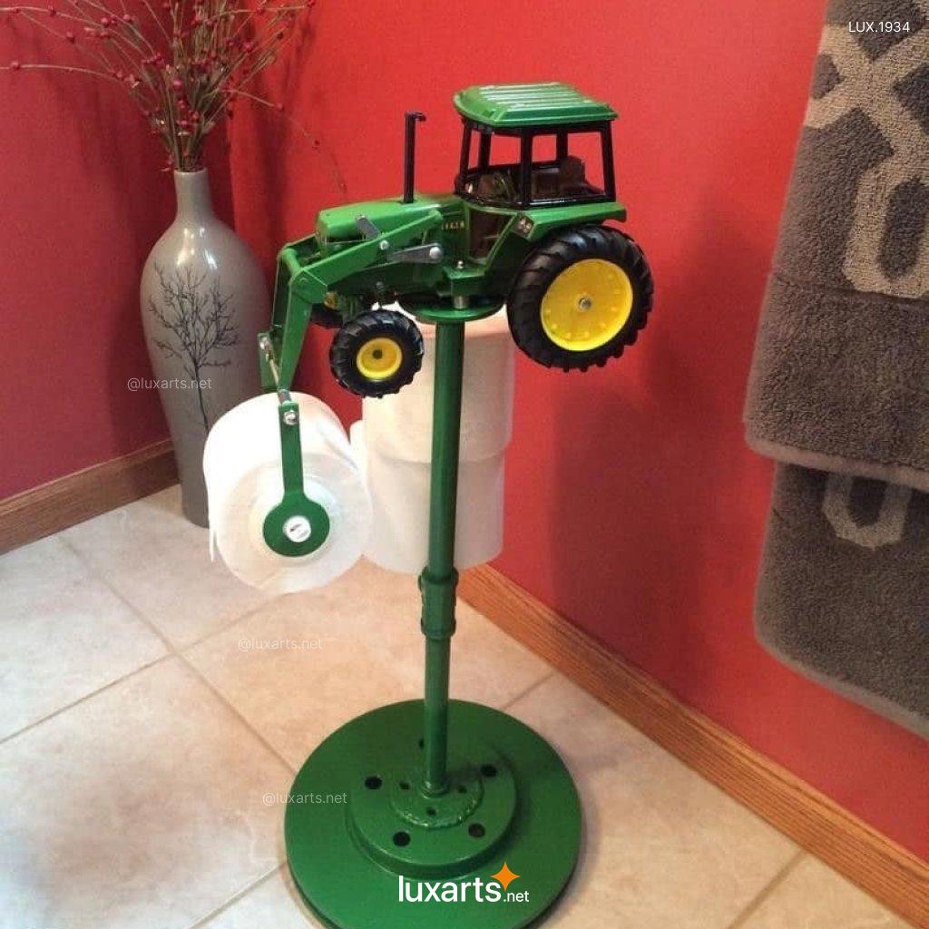 Tractor Shaped Toilet Paper Holder | Creative Farmhouse-Inspired Bathroom Decor tractor shaped toilet paper holder 1