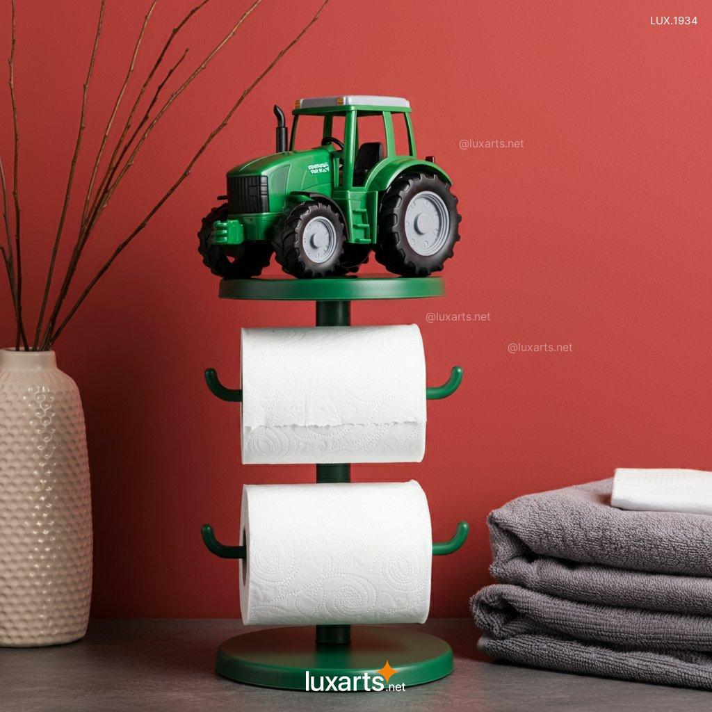 Tractor Shaped Toilet Paper Holder | Creative Farmhouse-Inspired Bathroom Decor tractor shaped toilet paper holder 5