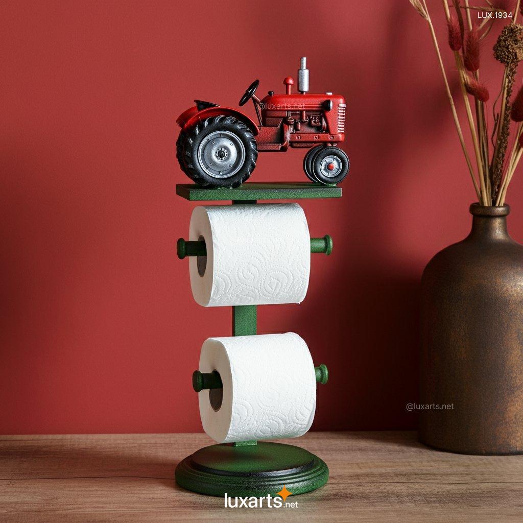 Tractor Shaped Toilet Paper Holder | Creative Farmhouse-Inspired Bathroom Decor tractor shaped toilet paper holder 9