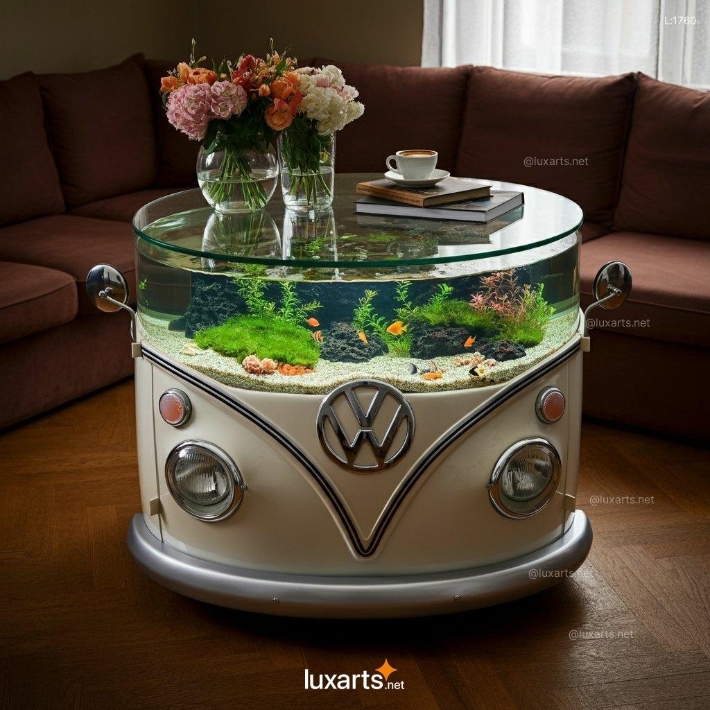 VW Bus Aquarium Coffee Table: Unique, Creative Aquarium Coffee Table Design vw bus aquarium coffee table 1