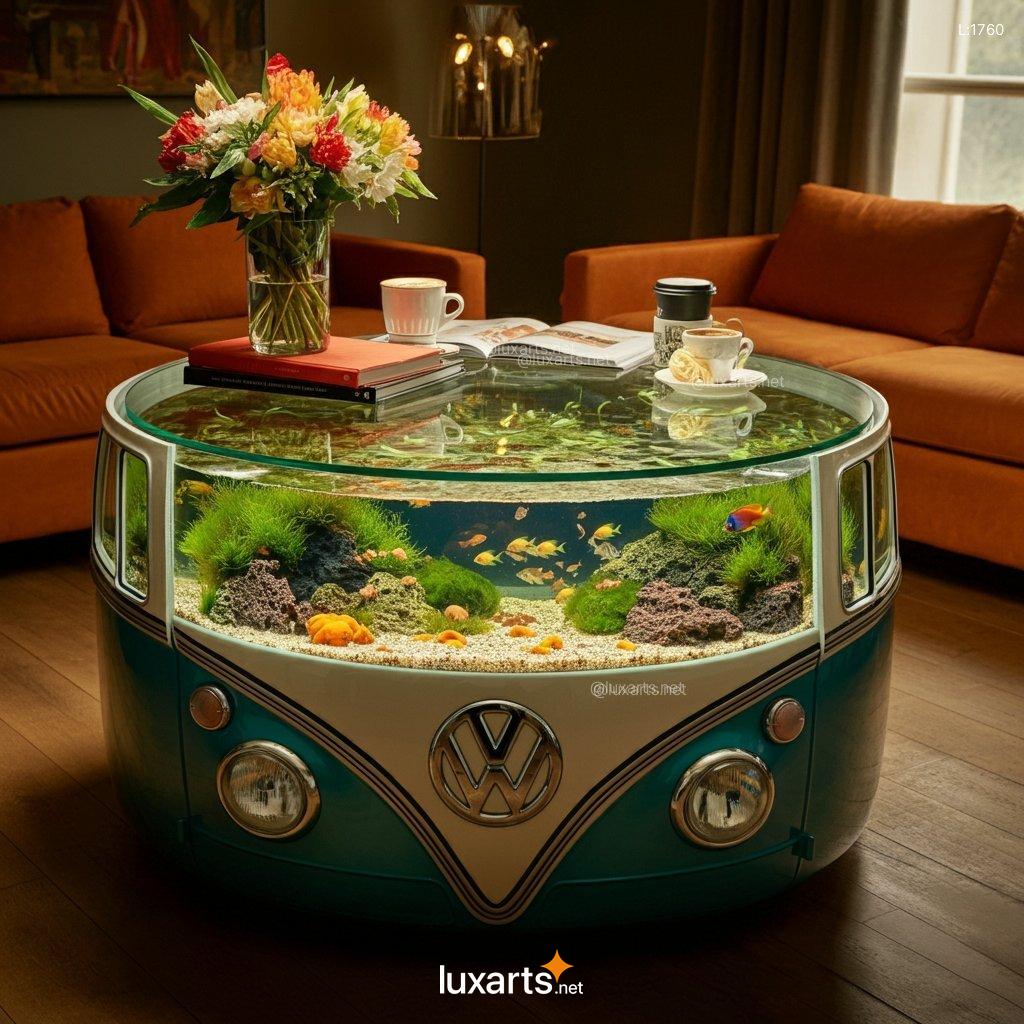 VW Bus Aquarium Coffee Table: Unique, Creative Aquarium Coffee Table Design vw bus aquarium coffee table 10