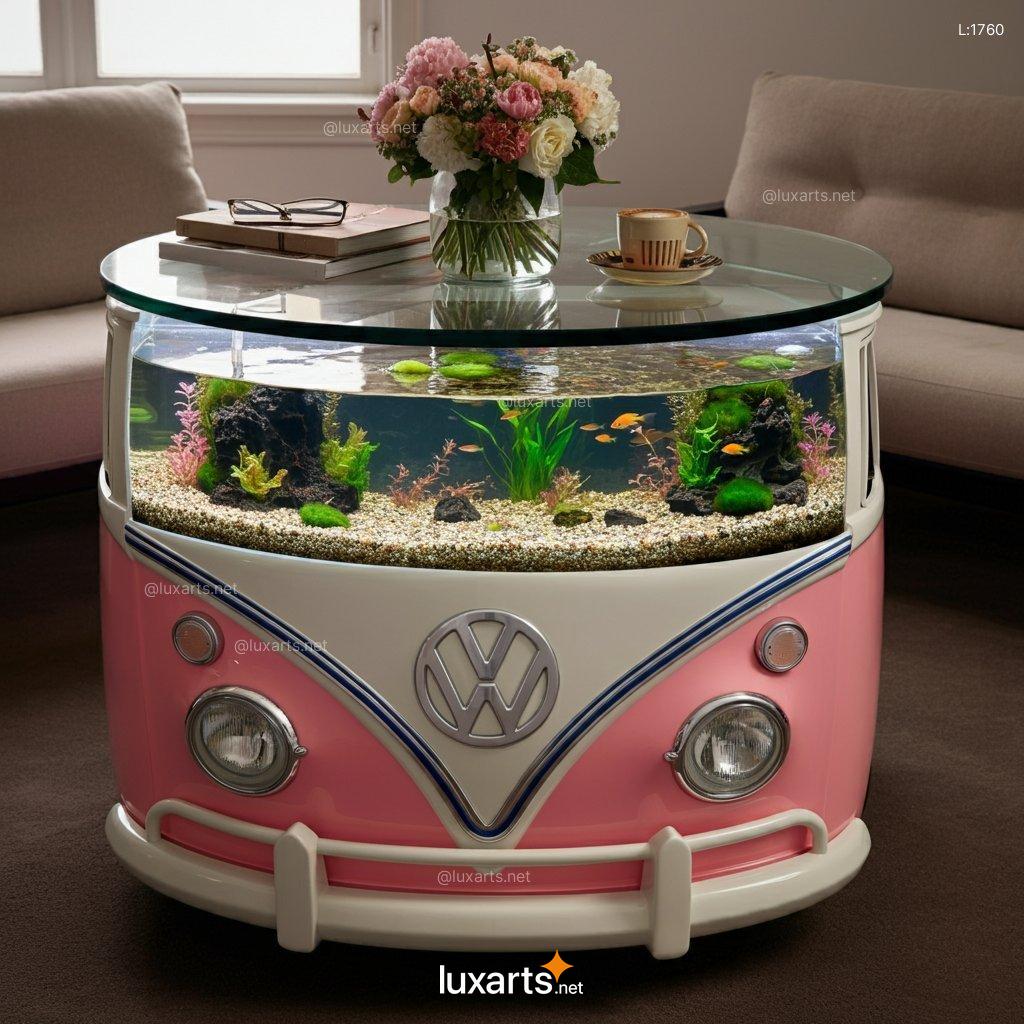 VW Bus Aquarium Coffee Table: Unique, Creative Aquarium Coffee Table Design vw bus aquarium coffee table 13