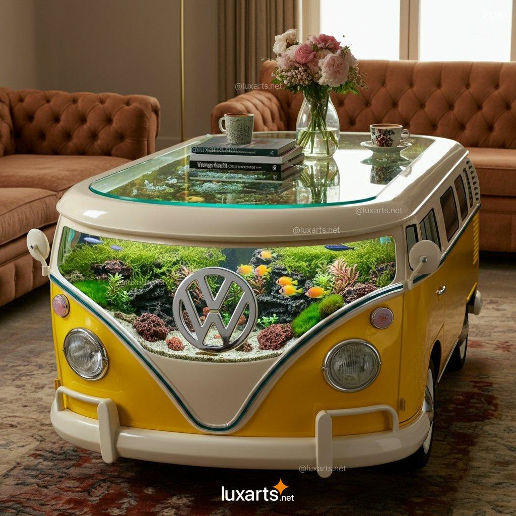 VW Bus Aquarium Coffee Table: Unique, Creative Aquarium Coffee Table Design vw bus aquarium coffee table 4