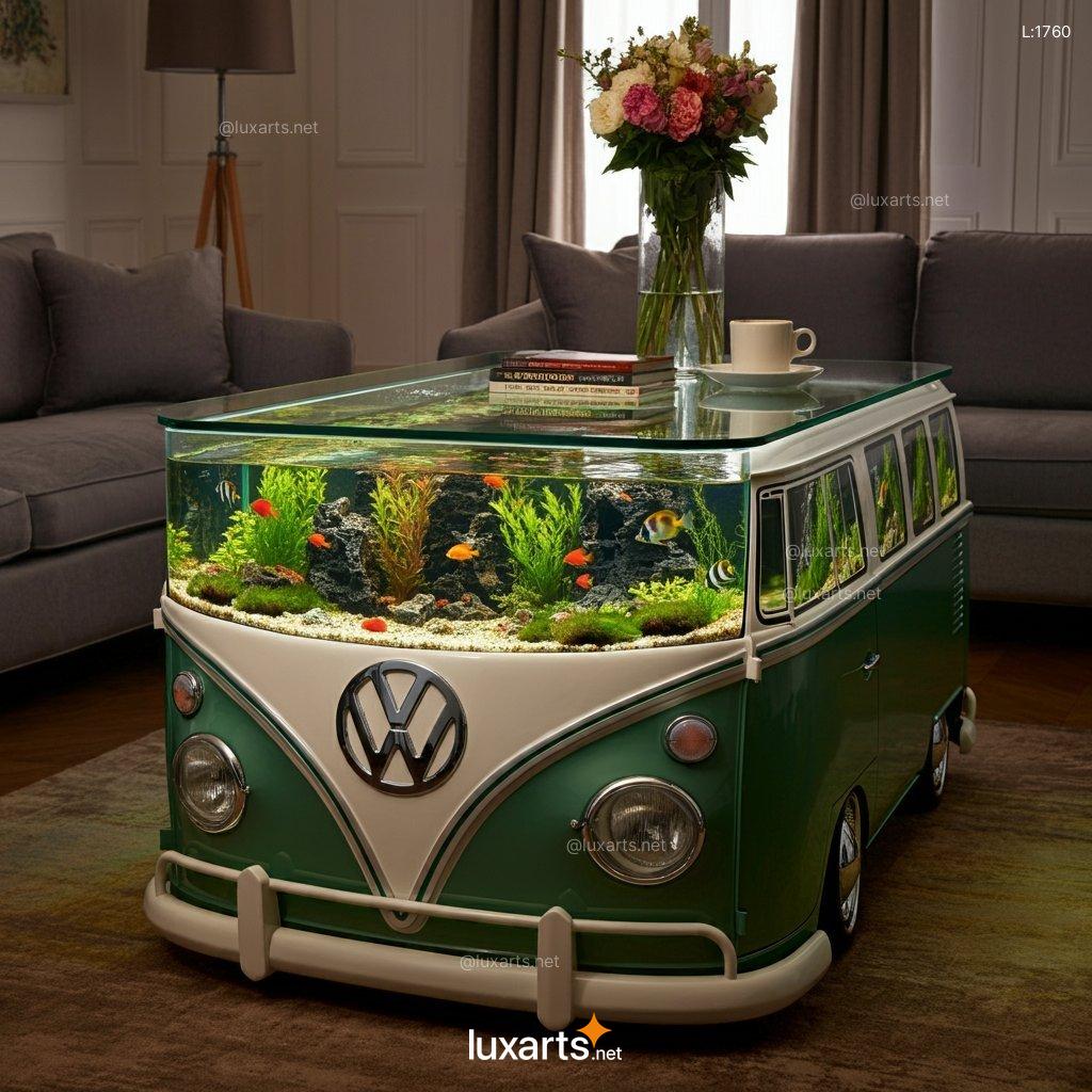 VW Bus Aquarium Coffee Table: Unique, Creative Aquarium Coffee Table Design vw bus aquarium coffee table 7