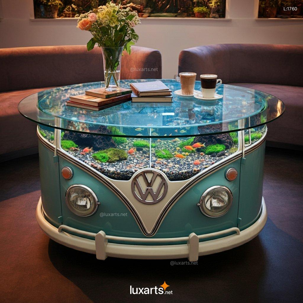 VW Bus Aquarium Coffee Table: Unique, Creative Aquarium Coffee Table Design vw bus aquarium coffee table 8