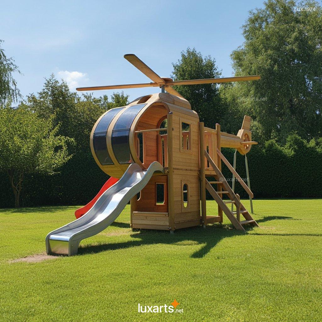 Creative Wooden Helicopter Playgrounds: Design Your Dream Playset wood helicopter playgrounds 1