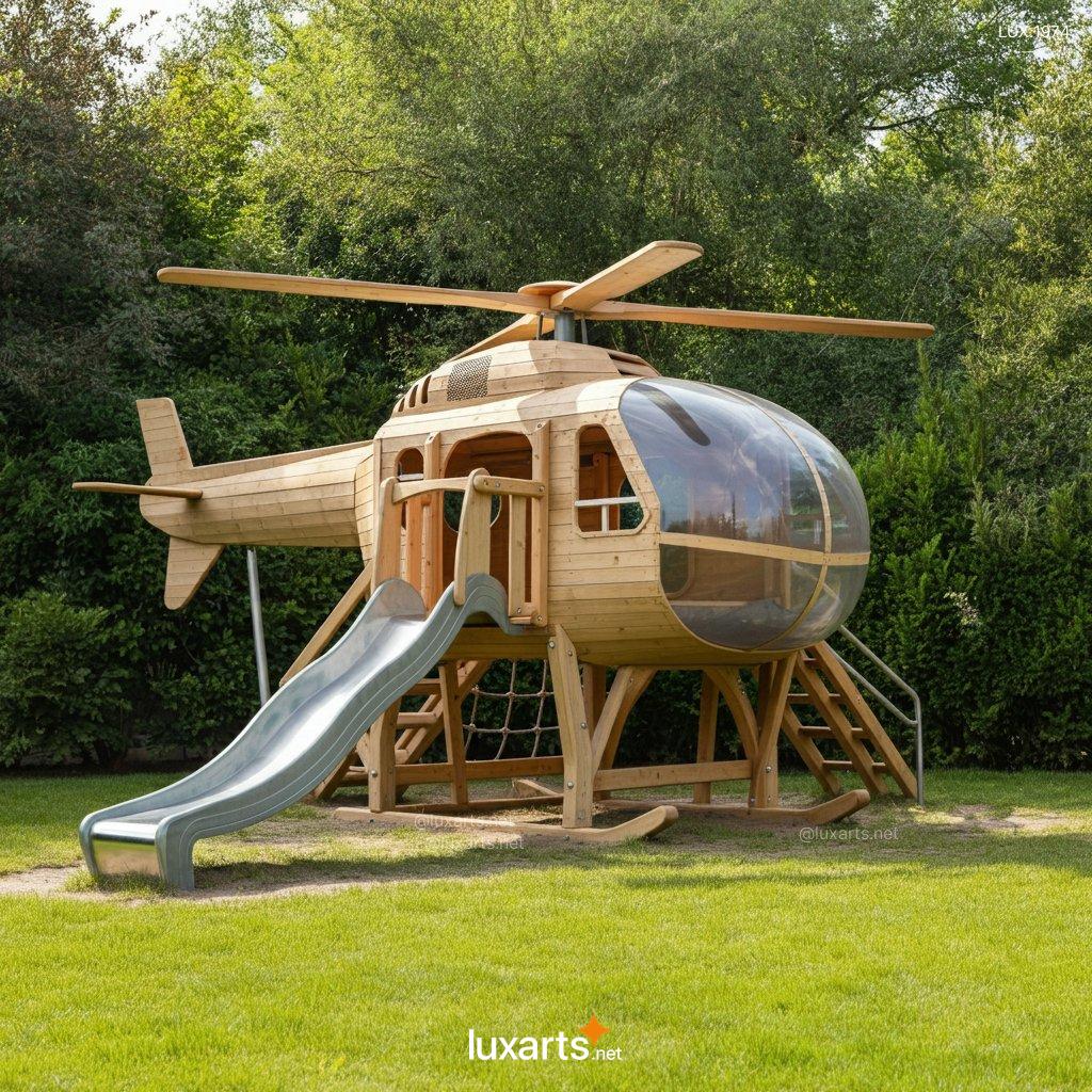 Creative Wooden Helicopter Playgrounds: Design Your Dream Playset wood helicopter playgrounds 5