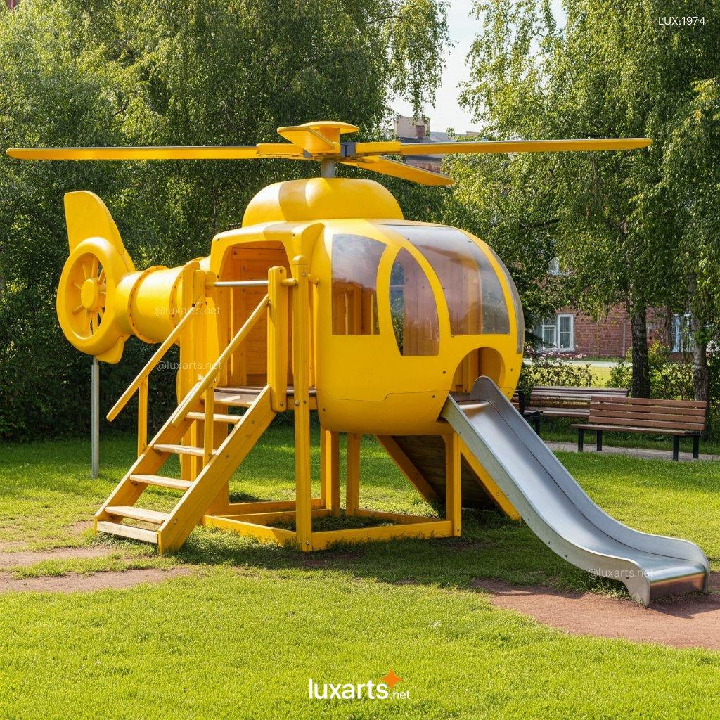 Creative Wooden Helicopter Playgrounds: Design Your Dream Playset wood helicopter playgrounds 7