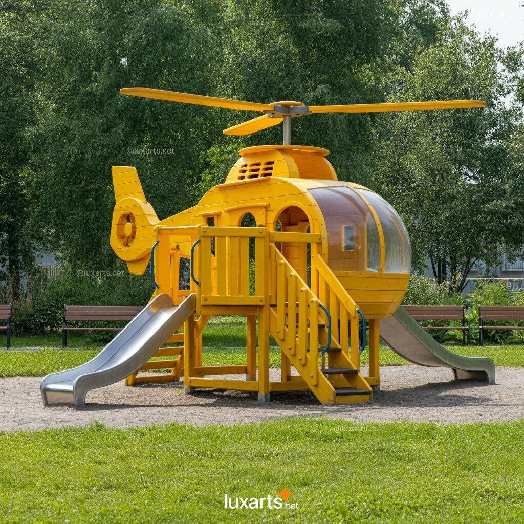 Creative Wooden Helicopter Playgrounds: Design Your Dream Playset wood helicopter playgrounds 8